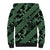 Indonesia Batik Pattern Sherpa Hoodie Green Version - Wonder Print Shop