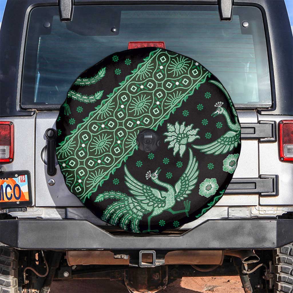 Indonesia Batik Pattern Spare Tire Cover Green Version - Wonder Print Shop