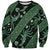 Indonesia Batik Pattern Sweatshirt Green Version - Wonder Print Shop