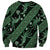 Indonesia Batik Pattern Sweatshirt Green Version - Wonder Print Shop