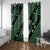 Indonesia Batik Pattern Window Curtain Green Version - Wonder Print Shop