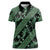 Indonesia Batik Pattern Women Polo Shirt Green Version - Wonder Print Shop