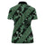 Indonesia Batik Pattern Women Polo Shirt Green Version - Wonder Print Shop