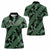 Indonesia Batik Pattern Women Polo Shirt Green Version - Wonder Print Shop