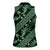 Indonesia Batik Pattern Women Sleeveless Polo Shirt Green Version - Wonder Print Shop