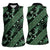 Indonesia Batik Pattern Women Sleeveless Polo Shirt Green Version - Wonder Print Shop