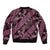 Indonesia Batik Pattern Bomber Jacket Pink Version - Wonder Print Shop