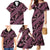 Indonesia Batik Pattern Family Matching Mermaid Dress and Hawaiian Shirt Pink Version - Wonder Print Shop