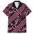 Indonesia Batik Pattern Family Matching Puletasi and Hawaiian Shirt Pink Version - Wonder Print Shop