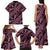 Indonesia Batik Pattern Family Matching Tank Maxi Dress and Hawaiian Shirt Pink Version - Wonder Print Shop