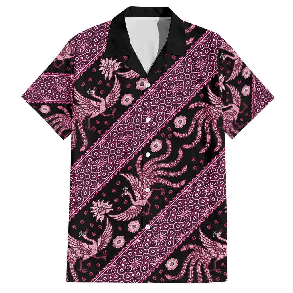 Indonesia Batik Pattern Hawaiian Shirt Pink Version - Wonder Print Shop