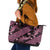 Indonesia Batik Pattern Leather Tote Bag Pink Version