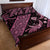 Indonesia Batik Pattern Quilt Bed Set Pink Version - Wonder Print Shop