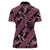 Indonesia Batik Pattern Women Polo Shirt Pink Version - Wonder Print Shop