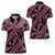 Indonesia Batik Pattern Women Polo Shirt Pink Version - Wonder Print Shop