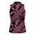 Indonesia Batik Pattern Women Sleeveless Polo Shirt Pink Version - Wonder Print Shop