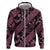 Indonesia Batik Pattern Zip Hoodie Pink Version - Wonder Print Shop