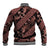 Indonesia Batik Pattern Baseball Jacket Red Version - Wonder Print Shop