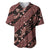 Indonesia Batik Pattern Baseball Jersey Red Version - Wonder Print Shop