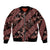 Indonesia Batik Pattern Bomber Jacket Red Version - Wonder Print Shop