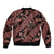 Indonesia Batik Pattern Bomber Jacket Red Version - Wonder Print Shop