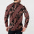 Indonesia Batik Pattern Button Sweatshirt Red Version - Wonder Print Shop