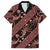 Indonesia Batik Pattern Family Matching Puletasi and Hawaiian Shirt Red Version - Wonder Print Shop