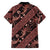 Indonesia Batik Pattern Family Matching Puletasi and Hawaiian Shirt Red Version - Wonder Print Shop