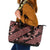 Indonesia Batik Pattern Leather Tote Bag Red Version - Wonder Print Shop