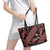 Indonesia Batik Pattern Leather Tote Bag Red Version - Wonder Print Shop