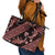 Indonesia Batik Pattern Leather Tote Bag Red Version - Wonder Print Shop