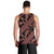 Indonesia Batik Pattern Men Tank Top Red Version - Wonder Print Shop