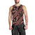 Indonesia Batik Pattern Men Tank Top Red Version - Wonder Print Shop