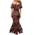 Indonesia Batik Pattern Mermaid Dress Red Version - Wonder Print Shop