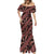 Indonesia Batik Pattern Mermaid Dress Red Version - Wonder Print Shop