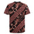 Indonesia Batik Pattern Rugby Jersey Red Version - Wonder Print Shop