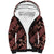 Indonesia Batik Pattern Sherpa Hoodie Red Version - Wonder Print Shop