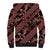 Indonesia Batik Pattern Sherpa Hoodie Red Version - Wonder Print Shop