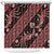 Indonesia Batik Pattern Shower Curtain Red Version