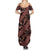 Indonesia Batik Pattern Summer Maxi Dress Red Version - Wonder Print Shop