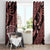 Indonesia Batik Pattern Window Curtain Red Version - Wonder Print Shop