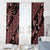 Indonesia Batik Pattern Window Curtain Red Version - Wonder Print Shop