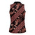 Indonesia Batik Pattern Women Sleeveless Polo Shirt Red Version - Wonder Print Shop