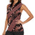 Indonesia Batik Pattern Women Sleeveless Polo Shirt Red Version - Wonder Print Shop