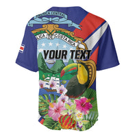 Personalized Costa Rica Rainbow Toucan Baseball Jersey Happy Independence Day