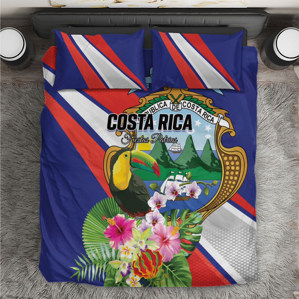 Costa Rica Rainbow Toucan Bedding Set Happy Independence Day