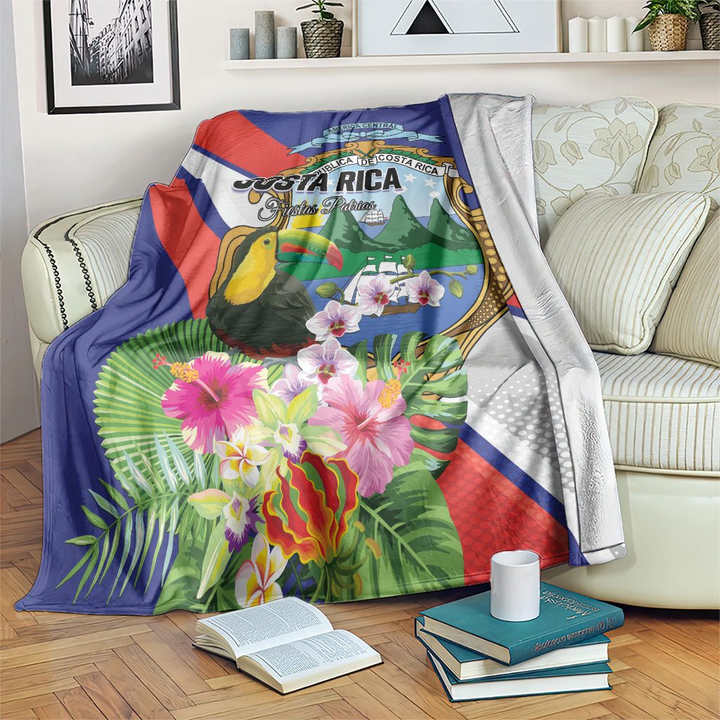 Costa Rica Rainbow Toucan Blanket Happy Independence Day