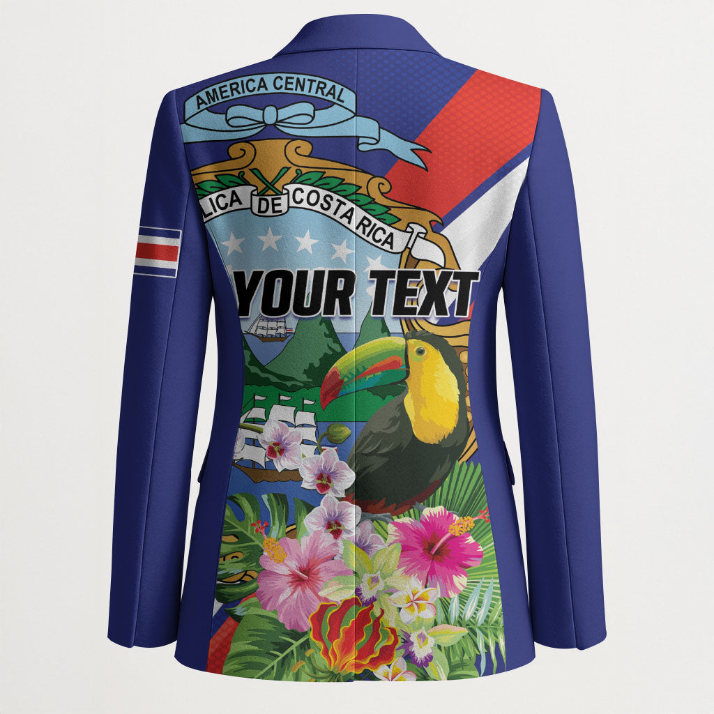 Personalized Costa Rica Rainbow Toucan Blazer Happy Independence Day