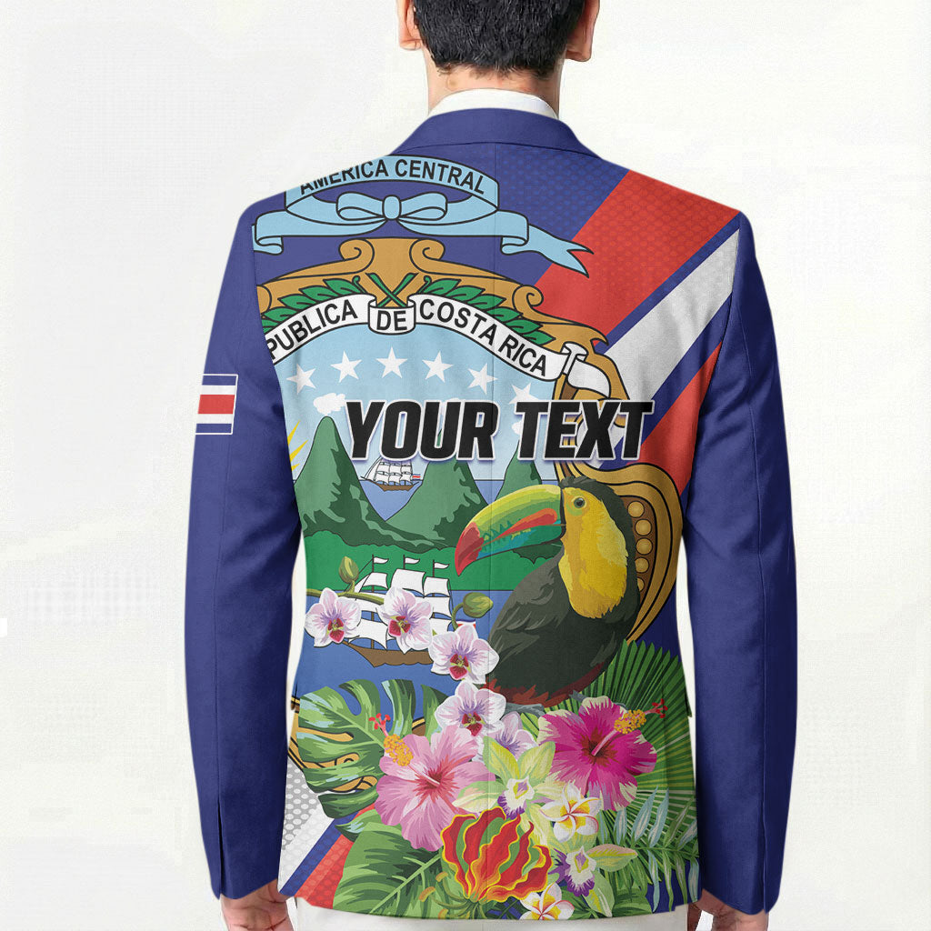 Personalized Costa Rica Rainbow Toucan Blazer Happy Independence Day