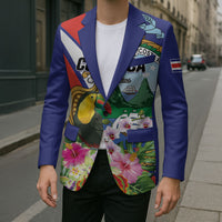 Personalized Costa Rica Rainbow Toucan Blazer Happy Independence Day
